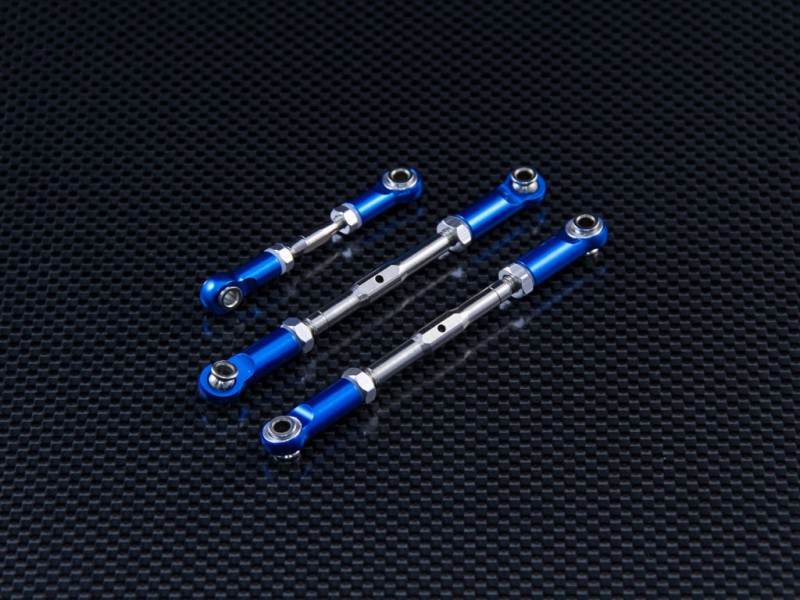 TRAXXAS 1/10 Rustler VXL Steel Turnbuckles With Alloy Ball Ends - 3pcs set - GPM SRUS160