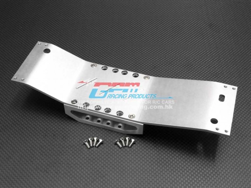 TRAXXAS 1/10 T-Maxx Monster Truck (Options) Alloy Chassis Lower Brace +Armor Centre Skid With Screws-1set - GPM TMX1014XP