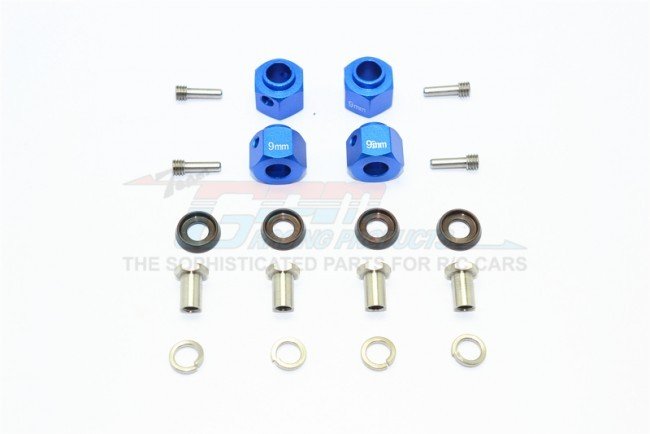 TRAXXAS TRX4 TRAIL CRAWLER Aluminum Wheel Hex Adapters +3mm - 20pc Per set - GPM TRX4010/9MM