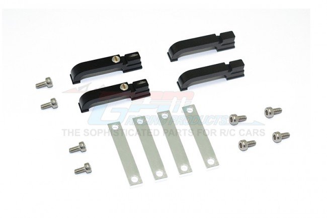 TRAXXAS TRX4 TRAIL CRAWLER Aluminum Door Handle For TRX-4 Defender - 16pc set - GPM TRX4ZSP10B