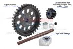 TRAXXAS XRT 8S 40CR Carbon Steel M1.5 Spur Gear 33T + Motor Gear 12T - GPM TXM1233TS