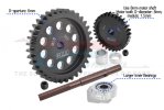 TRAXXAS XRT 8S 40CR Carbon Steel M1.5 Spur Gear 35T + Motor Gear 30T - GPM TXM3035TS