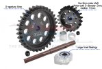 TRAXXAS XRT 8S 40CR Carbon Steel M1.5 Spur Gear 33T+ Motor Gear 20T - GPM TXM2033TS