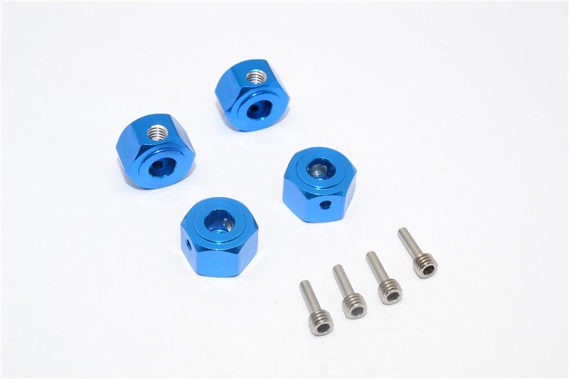 Vaterra 1/10 K-5 Blazer Ascender Aluminium Hex Adapter (12mmx8mm)-4pcs set - GPM K5010