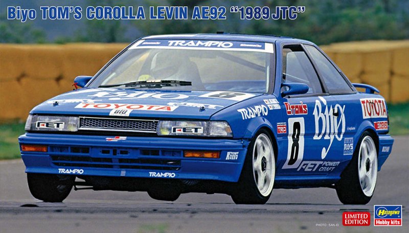 Hasegawa 20579 - 1/24 Biyo Tom\'s Corolla Levin AE92 1989 JTC