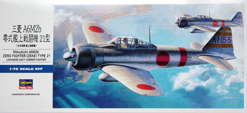 Hasegawa 00451 - D21 1/72 Mitsubishi A6M2 Zero Fighter Type 21 01451