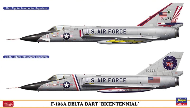 Hasegawa 02402 - 1/72 F-106A Delta Dart Bicentennial