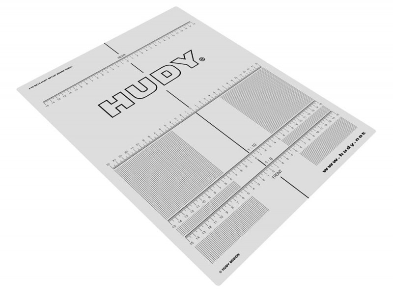 HUDY 108210 - HUDY Plastic Set-Up Board Decal For 1/8 1/10