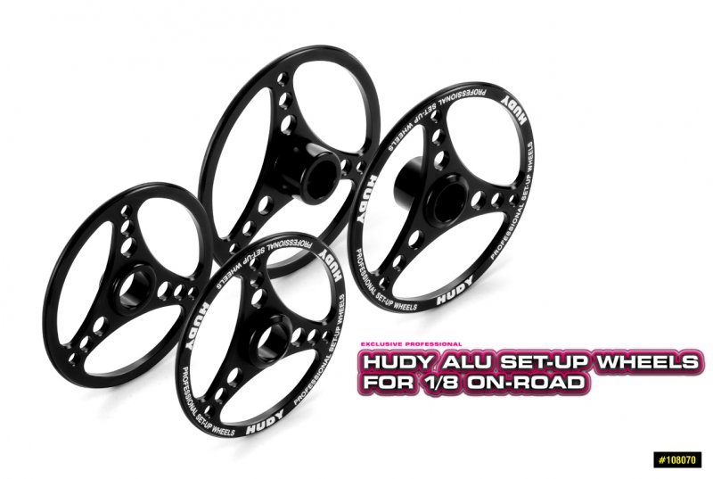 HUDY 108070 Aluminium SET-UP Wheel FOR 1/8 ON-ROAD (4)