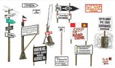 Italeri 6527 - 1/35 WWII Road Signs