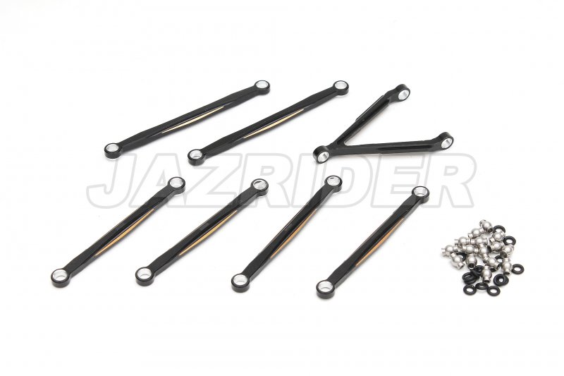 Axial Racing SCX24 Aluminum Suspension Link Set for Long Wheelbase (133.7mm) (Jeep Wrangler JLU CRC/Chevrolet C10)