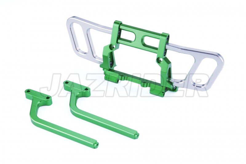 Axial Racing Wraith Aluminum Front Bumper Set (Green)