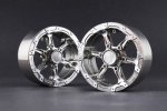 Aluminum 1.9'' Beadlock 6 Spokes Wheels (TYPE D) - Gunmetal