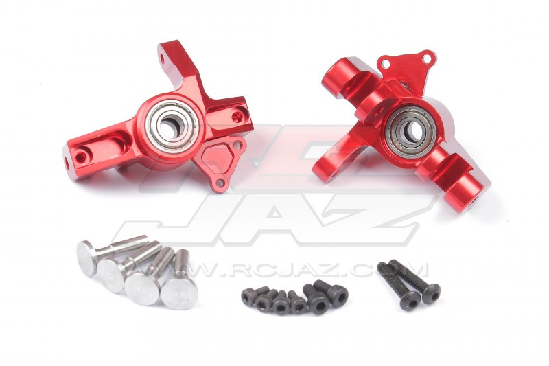 Losi Super Rock Rey Aluminum Front Knuckle Spindle Set (Red)