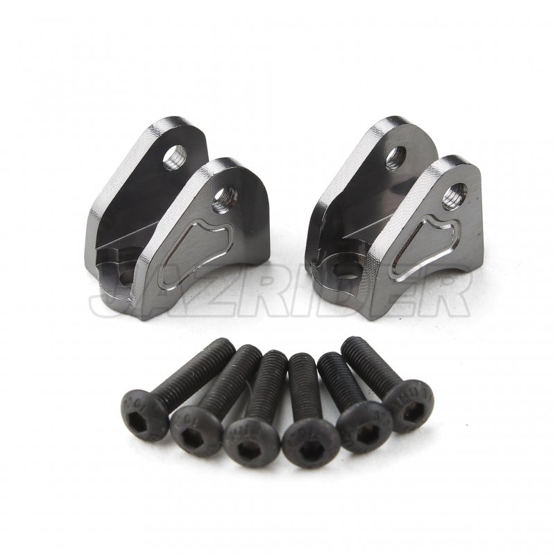 Tamiya CC-02 Chassis Aluminum Upper Suspension Link Mount (Gun Metal)