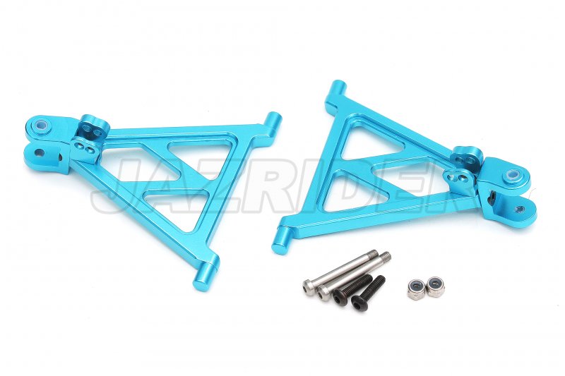 Tamiya CW-01 / The Hornet / Grasshopper Aluminum Front Lower Arm w/Spring Mount (Light Blue)