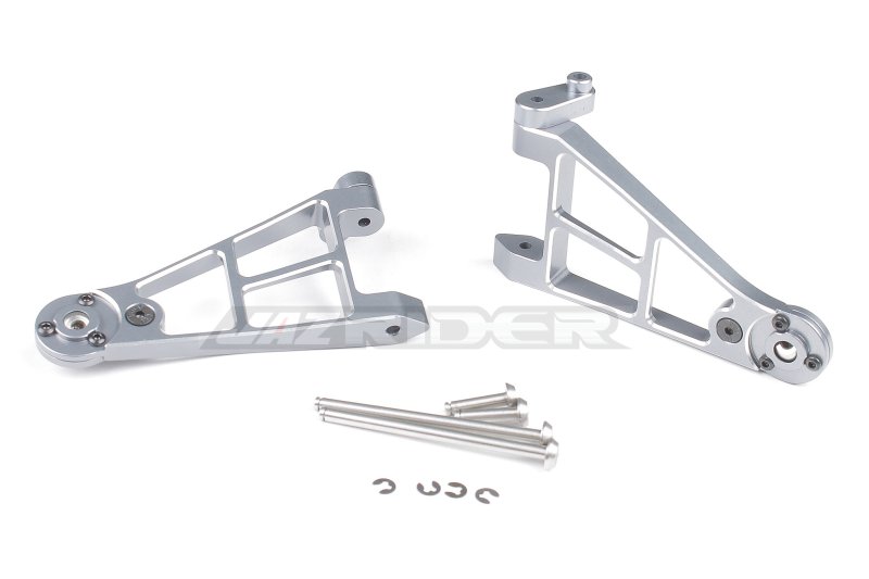 Tamiya Hotshot, Hotshot II/2, Boomerang 4WD Aluminum Front Lower Suspension Arms (Gun Metal)