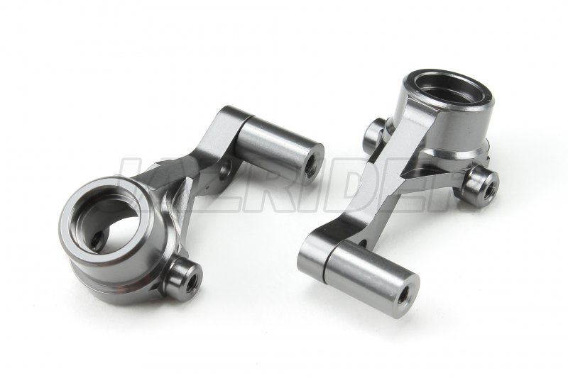 Tamiya M-07 Aluminum Front Steering Knuckle (Gun Metal)