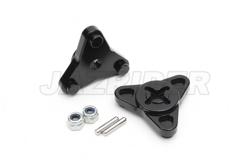 Tamiya Thunder shot/ Thunder Dragon/ Fire Dragon/ Terra Scorcher Aluminum Wheel Hub Adapter (2pcs,Black)