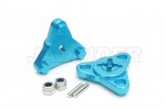 Tamiya Thunder shot/ Thunder Dragon/ Fire Dragon/ Terra Scorcher Aluminum Wheel Hub Adapter (2pcs,Blue)