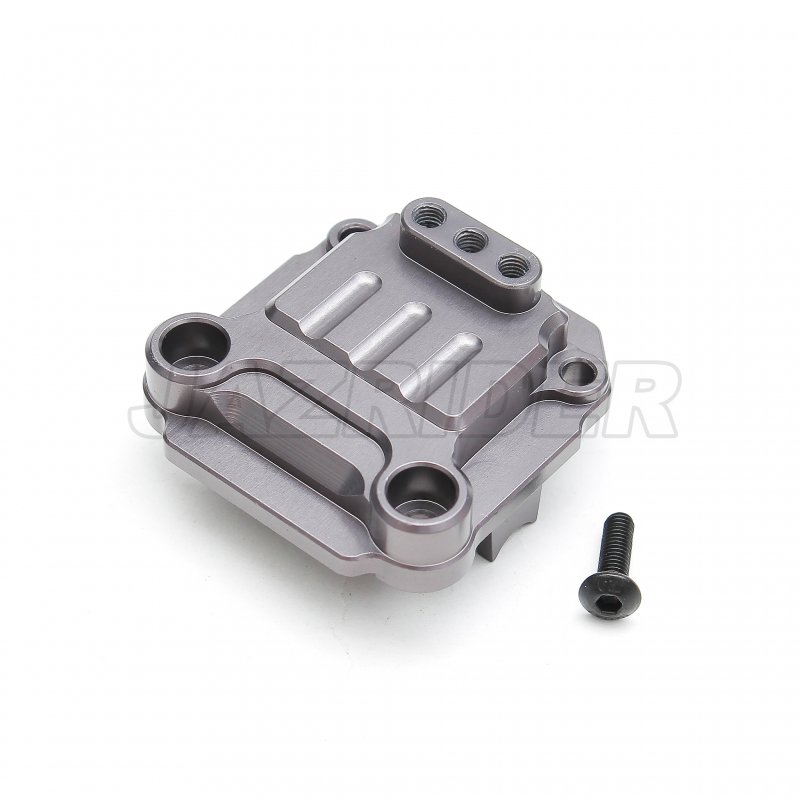 Tamiya TA01 / TA02 / DF01 Aluminum Rear Gear Box Cover(Gun Metal)