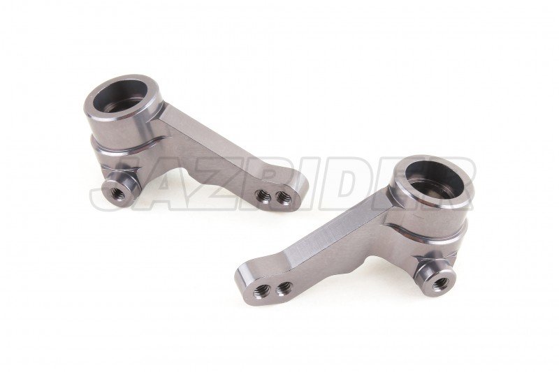 Tamiya 58636 TA07 (9008168) Aluminum Front Upright Knuckle Arms (Gun Metal)