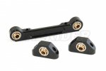 Tamiya 58636 TA07 Aluminum Rear Suspension Mount Set (Black)