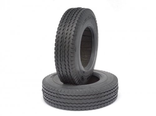 Rubber Tire (Medium Compound) For Tamiya 1/14 Tractor Truck and Trailer