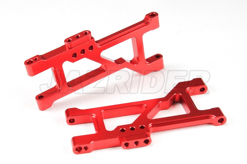 Tamiya TT-02B Aluminum Rear Suspension Arms Set (Red)