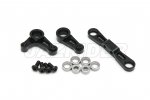 Tamiya XV-01 Aluminum Ball Bearing Steering Assembly Set (Black)