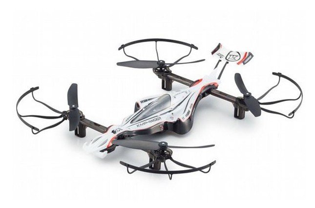 Kyosho 20571W - 1/18 G-ZERO Dynamic White Readyset Radio Control Drone Racer