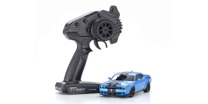 Kyosho 32621BL - MINI-Z AWD DODGE CHALLENGER SRT HELLCAT REDEYE B5 Blue