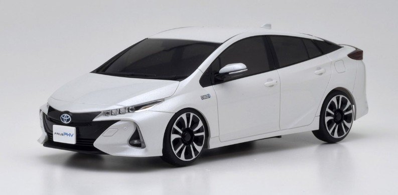 Kyosho MZP443WP - Toyota PRIUS PHV White Pearl Crystal Shine ASC MA03F FWD