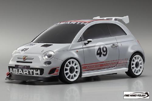 Kyosho MZP128GR - Mini-Z Auto Scale Collection Abarth 500 Assetto Corse Grey (MR-03N-HM/MR-015HM)