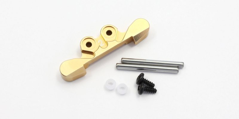 Kyosho MBW025G-2 - Aluminum Rear Suspension Mount (2-deg/Gold)