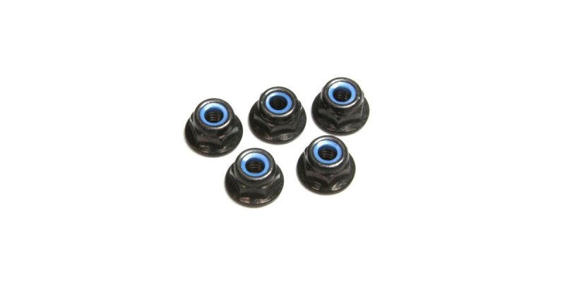 Kyosho 1-N4056FNB - Nut(M4x5.6) Flanged Nylon (5pcs)