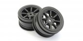 Kyosho FAH706BK - 8-Spoke Watanabe Wheel (BlackMetallic/2pcs)