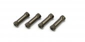 Kyosho IFW401C - SP Aluminum Radio Post (Gunmetal/4pcs/MP