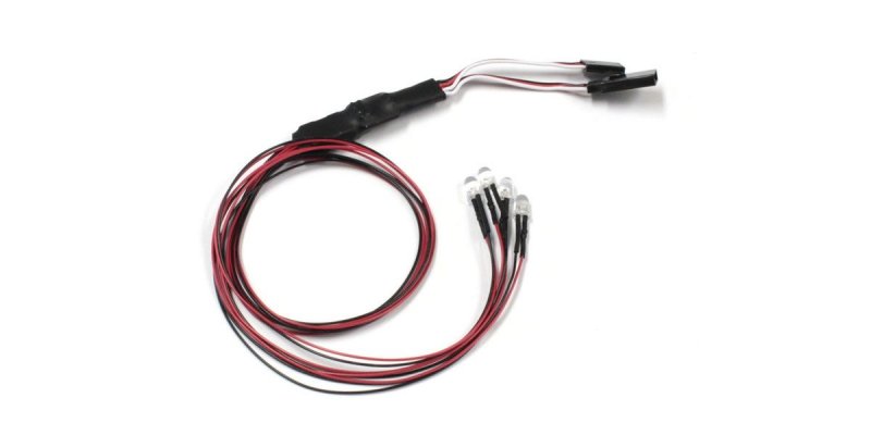 Kyosho 97054-4R - LED Light Unit (5/4 Bulbs/L=400/Red)