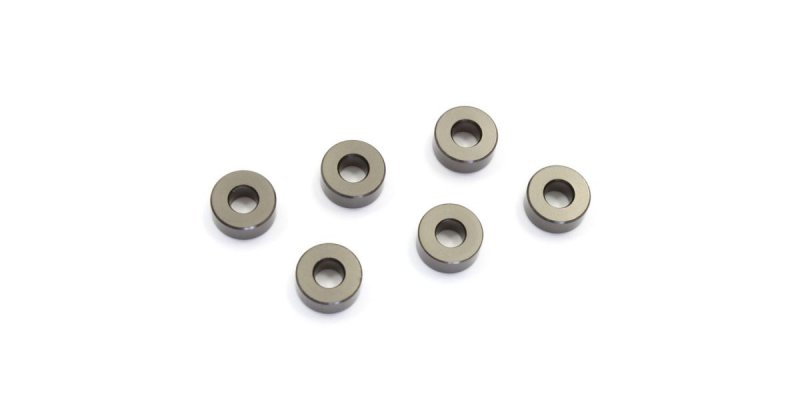 Kyosho W0143GM - Aluminum Collar (3x7x3mm/Gunmetal/6pcs)