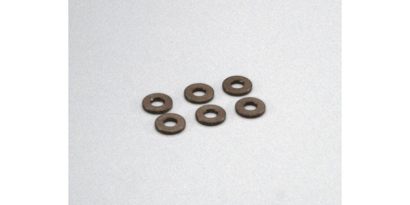 Kyosho W0145GM - Aluminum Collar (3x7x1mm/Gunmetal/6pcs)