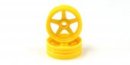 Kyosho SCH003Y - FrontWheel(Yellow/2pcs/BEETLE 2014)