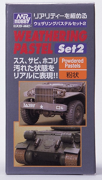 Mr.Hobby GSI-PP102 - Weathering Pastel Set 2 (PW04/PW05/PW06) - 15gx3