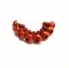 RACEOPT Aluminium Screw 8pcs, 3 x 6mm (Round Head) -Orange (RO-ABH3X6T-O)