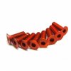 RACEOPT Aluminium Screw 8pcs, 3 x 10mm (Flat Head) - Orange (RO-AFH3x10T-O)