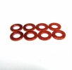 RACEOPT Aluminium 3mm Washer 8pcs , 0.5mm - Orange (RO-AW05-O)