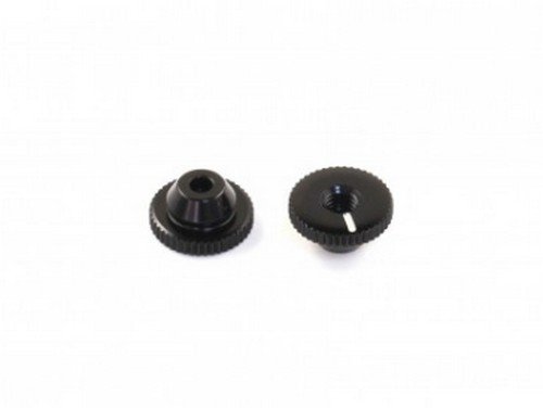 RAD-PC-10005 Aluminum Side Spring Retainer for Xray Side Spring, Black, 2 pcs