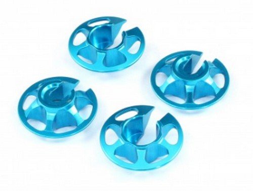 RAD-TA-10001 Aluminum Spring Retainers, 4 pcs, Blue