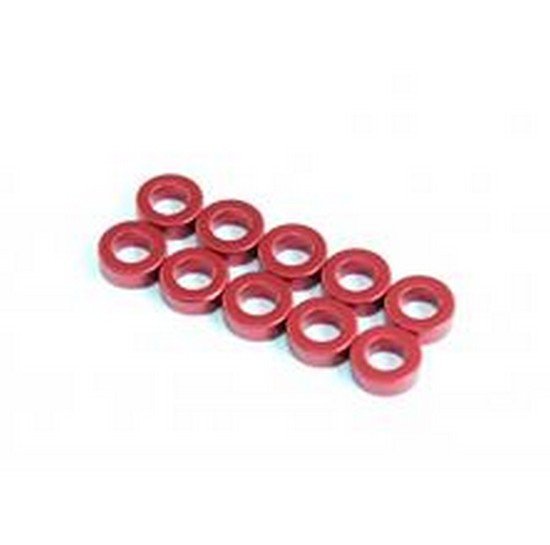 RAD-AC-10016 3x5.5x0.5mm Aluminum Spacer, 10 pcs, Red