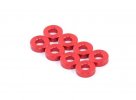 RAD-AC-10030 3x7x2.0mm Aluminum Damper Spacer, 8 pcs, Red